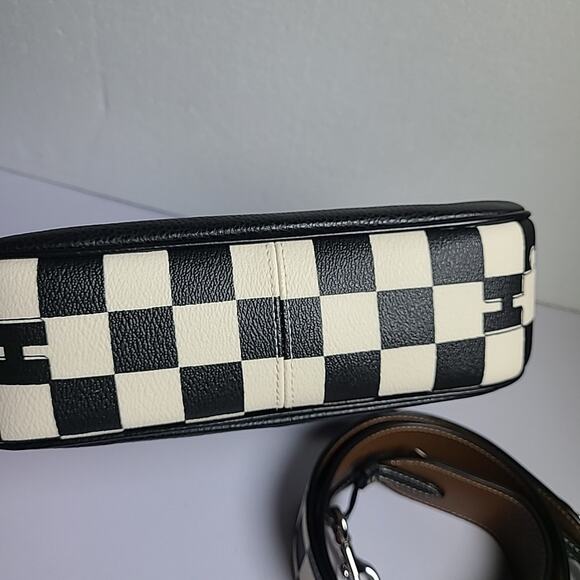 COACH Teri Crossbody Shoulder Bag Checkerboard Chalk/Black Coachtopia CR103 - Picture 10 of 10